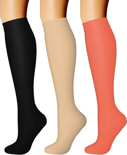 Miniatura 103 de CHARMKING - Calcetines de compresión para mujeres y hombres (3 pares), 15-20 mm Hg, el mejor apoyo para atletismo, running o ciclismo, mejora