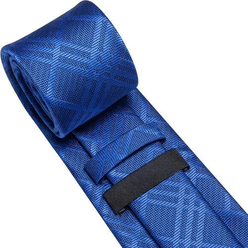 Miniatura 71 de Dubulle Corbata tejida de cachemira para hombre y gemelos de pañuelo para hombre, conjunto de gemelos para boda formal y negocios