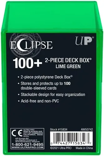 Miniatura 7 de Ultra Pro Eclipse - Caja de 2 piezas: verde lima, para juegos de Pokémon, MTG, béisbol, baloncesto, tarjetas de fútbol y otras tarjetas