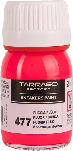 Tarrago Pintura de cuero para tenis Pintura acrílica para zapatos para tenis, botas, bolsos, monederos mate, flexible, cobertura perfecta Fluor