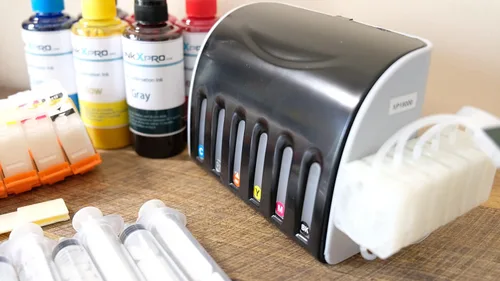 Miniatura 4 de 312XL Sistema de tinta vacía CISS Kit de cartucho recargable con amortiguador de control de flujo de tinta para firmware sin Chipless instalado