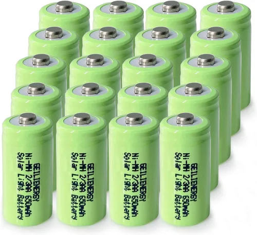 Miniatura 6 de 8 baterías recargables Ni-MH de 2/3AA 1.2V 650mAh para aplicaciones estáticas de alta potencia, ciclomotores eléctricos, medidores, dispositivos RC