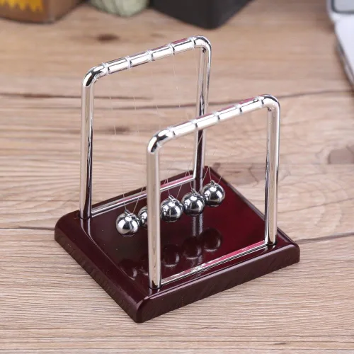 Miniatura 9 de DEWIN Newtons Cradle Pendulum Steel Balance Bola magnética oscilante de movimiento perpetuo, juguete de escritorio de ciencia física, juguete