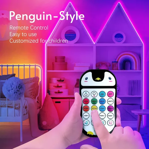 Miniatura 2 de TJOY - Tira de luces LED con Bluetooth de 100 pies para niños, luces que cambian de color para dormitorio, iluminación de cinta RGB