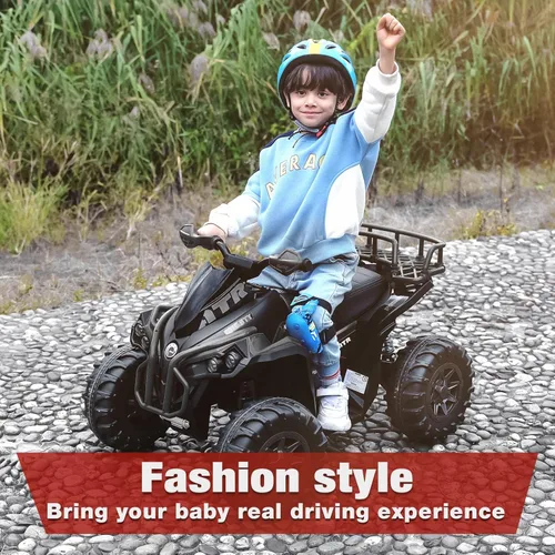 Miniatura 6 de SOAR Cuatro Ruedas - Vehículo Eléctrico Infantil de 4 Ruedas 3-6, Vehículo ATV para Montar con Batería de 12V, Quad para Niños con Luces LED