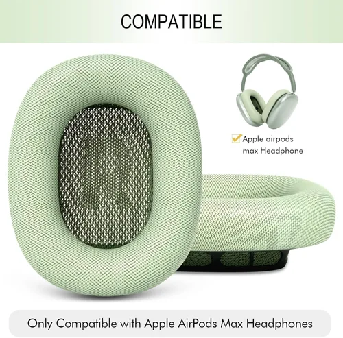 Miniatura 2 de GEVO Almohadillas de repuesto mejoradas para auriculares AirPods Max 1 y 2, almohadillas de piel de proteína, almohadillas para los oídos con espuma