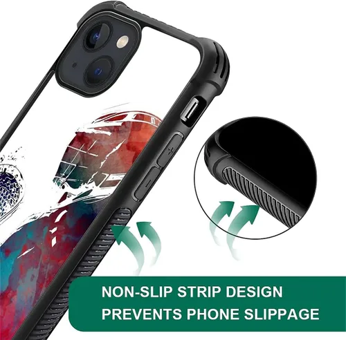 Miniatura 38 de Compatible con funda para iPhone 6 Plus/6s Plus,Bite Your Teeth Diseño de patrón asombroso, funda trasera dura de PC anti-arañazos y a prueba