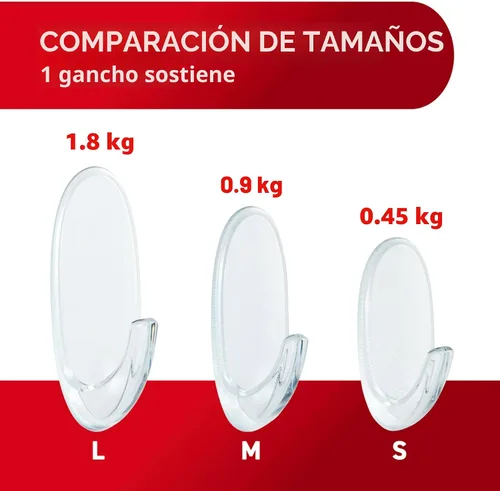 Miniatura 6 de Gancho para colgar Command para ventana, tamaño mediano, transparente, para exterior