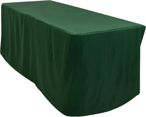 Miniatura 3 de BalsaCircle Mantel de poliéster ajustado negro de 6 pies para bodas, fiestas, eventos, mantelería