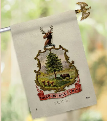 Miniatura 10 de Coat of arms Vermont House Flag - Eagle Set Americana States USA American Territories Republic Country Particular Area - Decoration Banner Small
