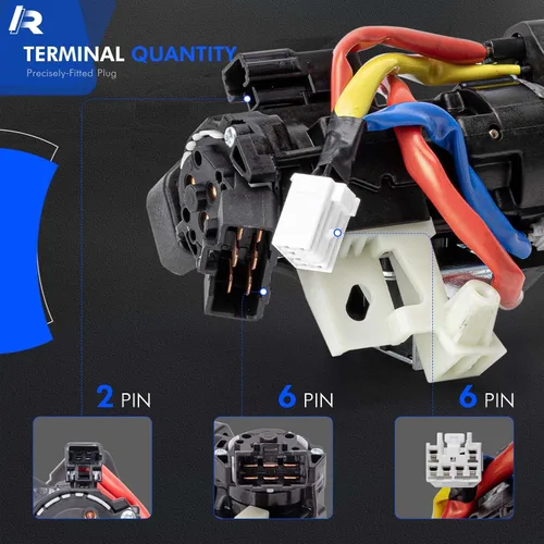 Miniatura 9 de 81905-C2510 Conjunto de interruptor de bloqueo de encendido con cerradura de 2 puertas y cerradura de guantera y llaves para Hyundai Sonata