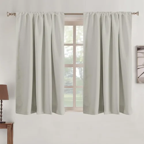 Miniatura 79 de Turquoize Cortinas Opacas para Tratamiento de Ventana con Trabillas Traseras para Sala de Estar/Dormitorio, Tratamientos de Ventana con Aislamiento