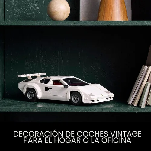 Miniatura 6 de LEGO Icons Lamborghini Countach 5000 Quattrovalvole Kit de Modelo de Auto - Juego de construcción coleccionable para adultos a partir de 18 años