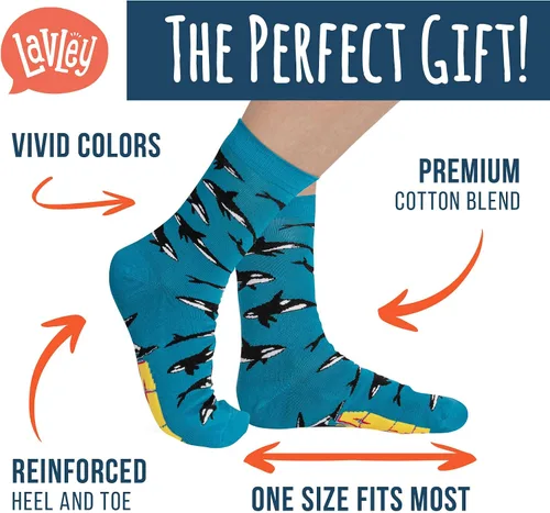 Miniatura 59 de Lavley Calcetines divertidos para adultos, regalos novedosos y rellenos de calcetines para hombres, mujeres y adolescentes, talla única