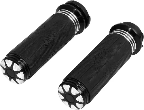 Miniatura 10 de TCT-MOTORPARTS Agarraderas eléctricas de 1 pulgada para manillar Harley Touring Estilo #F negro