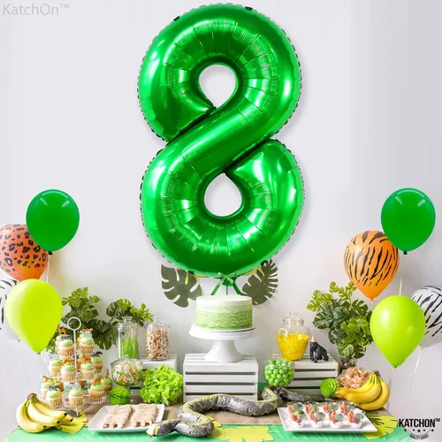 Miniatura 550 de KatchOn, Globo grande azul número 2 de 40 pulgadas Decoraciones de cumpleaños de Baby Shark para niño de 2 años Globo azul número 2 Globo