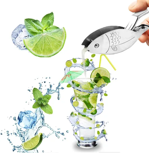 Miniatura 4 de Exprimidor de cítricos de diseño ergonómico para exprimidor de limón naranja, exprimidor manual de acero inoxidable, exprimidor de rebanadas
