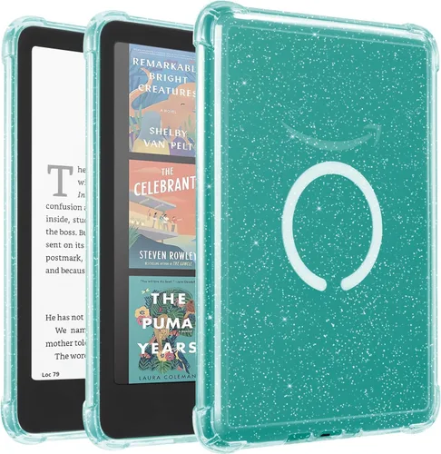 Miniatura 40 de iDLEHANDS Funda magnética transparente para Kindle Paperwhite de 7" de 12ª generación 2024 y Kindle Colorsoft - con AirBag compatible con iPhone