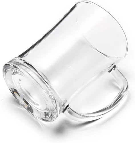 Miniatura 3 de Paquete de 2 vasos de cerveza grandes pesados con asa, jarras de cerveza de vidrio de 22 onzas, juego de vasos de cerveza tradicionales