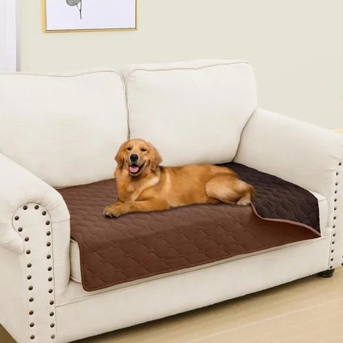 Miniatura 139 de Smiry Funda Impermeable para Cama de Perro, Manta Suave Reversible para Mascotas, Lavable a Prueba de Fugas para Gatos y Perros, Funda para Sofá
