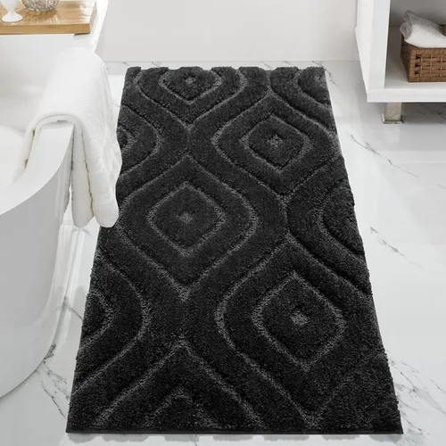 Miniatura 11 de DEXDE Alfombras de Baño Corredor 24x47 pulgadas Alfombra de Baño Larga Antideslizante Suave Lavable Alfombras de Baño Grandes para Baño Dormitorio