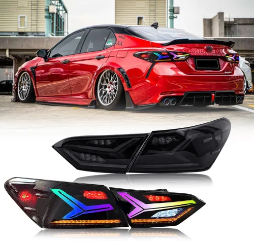 Miniatura 11 de Nuevas luces traseras para Toyota Camry Luz trasera 2018-2023 SE LE XSE XLE TRD Ensamblaje de luces traseras 8ª generación Accesorios Estilo Lambor