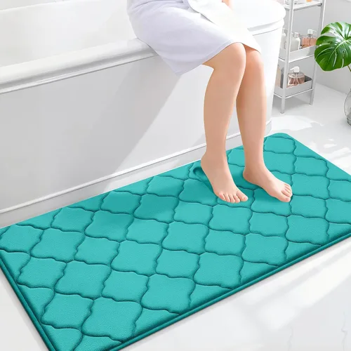 Miniatura 141 de OLANLY Alfombra de Baño de Espuma Viscoelástica de 24 x 16 pulgadas, Ultra Suave y Absorbente, Alfombras de Baño Antideslizantes, Cómodas, Lavables