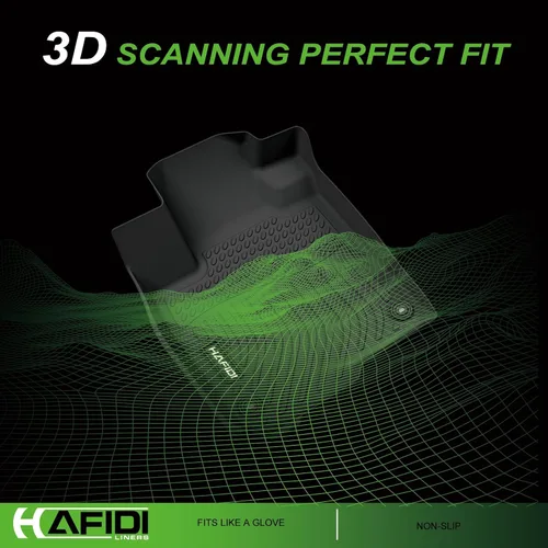 Miniatura 3 de HAFIDI® - Tapetes para auto con almacenamiento debajo del asiento, para todo clima, antideslizantes, de elastómero termoplástico, para la primera