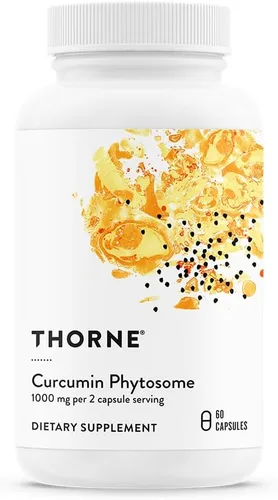 THORNE - Fitosoma de curcumina 1000 mg (Meriva) - Estudiado clínicamente, alta absorción - Apoya una respuesta inflamatoria saludable en