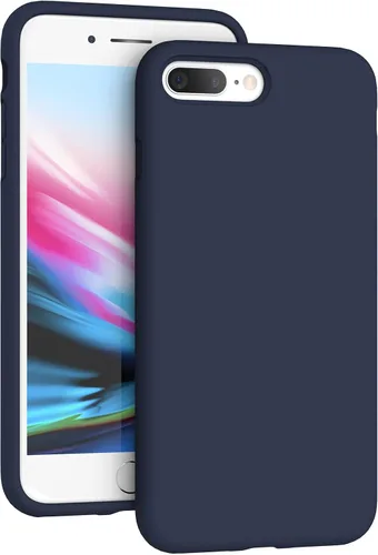 Miniatura 16 de Funda compatible con iPhone 8 Plus/7 Plus (5.5 pulgadas), [protección contra caídas] [arañazos] de silicona líquida a prueba de golpes, antihuellas