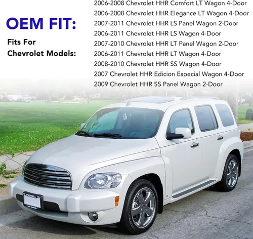 Miniatura 6 de 2 piezas Manija interior para puerta delantera y trasera del lado del conductor y del pasajero, reemplazo para Chevrolet HHR 2006-2011. Reemplaza