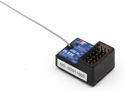 Miniatura 8 de Flysky FS-BS6 Receptor de 6 canales con sistema de estabilización giroscópico para control remoto FS-GT5 Transmisor de radio RC Car (1 unidad FS-BS6)