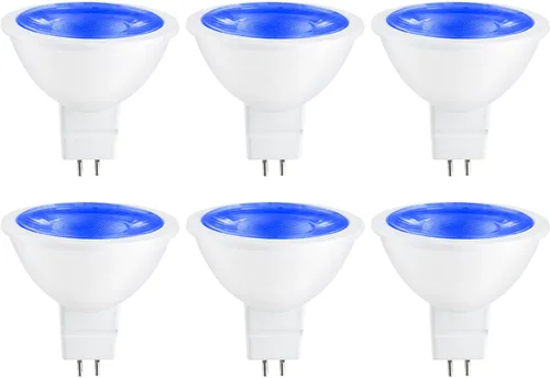 Miniatura 11 de Sunlite Foco reflector LED MR16 41047, 90 lúmenes, 3 vatios (ecualizador de bombilla halógena de 25 W) 12 V, base bi-pin GU5.3, no regulable, Rojo