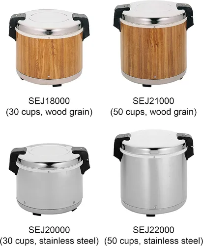 Miniatura 3 de Excellante SEJ18000 - Calentador de arroz comercial de grano de madera de 30 tazas