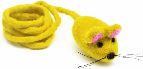 Miniatura 14 de Glaciart One Mini juguete de fieltro para gatos, tamaño de gatito y gato pequeño, juguete de lana natural, juguete interactivo suave y mullido