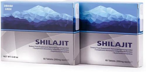 Miniatura 3 de Shilajit natural en tabletas, 2 paquetes de 60 tabletas (total 120 tabletas) etiqueta Golden Shilajit