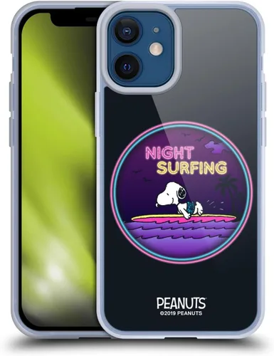 Miniatura 183 de Head Case Designs Peanuts Tropical Surf Snoopy Aloha Disco Gel Funda con licencia oficial [protección de grado militar] compatible con Apple iPhone