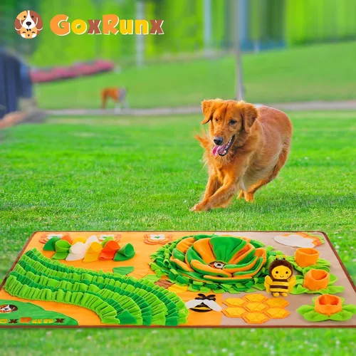 Miniatura 7 de Tapete de olfateo para perros de 40 x 27 pulgadas, tapete grande de alimentación para perros para olfatear la nariz, alimentador más lento, tapete