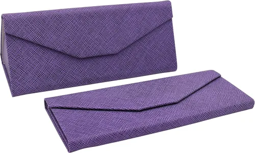 Miniatura 197 de Real Sic Funda para lentes de sol para hombres y mujeres, soporte magnético plegable para lentes de sol, inspirado en el color sólido