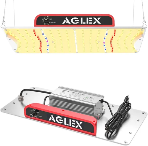 AGLEX K1000 Luz de Crecimiento LED, Luz de Crecimiento con Cadena de Margaritas y Atenuable, Luces de Crecimiento de Plantas de Espectro Completo