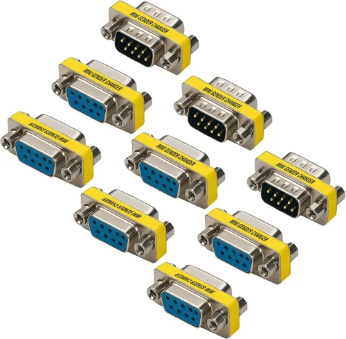 Miniatura 11 de Cyberguys! DB9 - Juego de 3 adaptadores serie RS232 de hembra a hembra, macho a macho, macho a hembra, adaptador de conector de puerto serie DB9