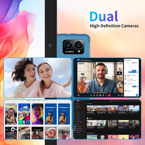 Miniatura 7 de Tableta Android 14 de 10 pulgadas: Octa-Core, 8 GB de RAM 64 GB, 7000 mAh, con estuche con soporte, pantalla IPS HD, Wi-Fi 6, OTG, cuerpo de metal