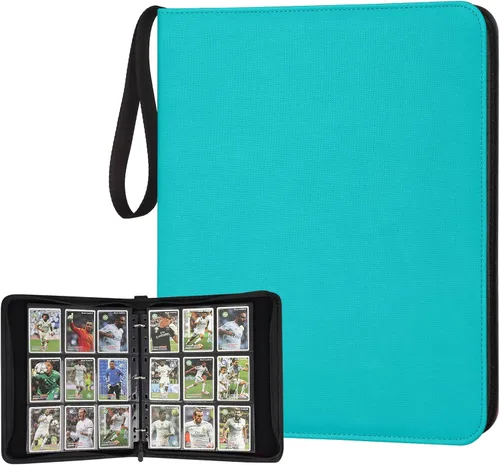 Miniatura 18 de Carpeta para Tarjetas Coleccionables, Carpeta Álbum de Colección de Tarjetas con 540 Bolsillos de Carga Lateral, Carpeta Álbum de 9 Bolsillos