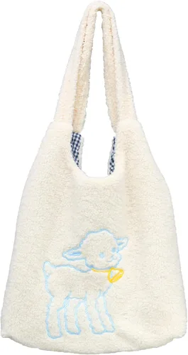 UERRUAM Lindas bolsas de mano estéticas kawaii, bolsa de mano esponjosa, bolsa de piel sintética para mujer con bolsillos interiores