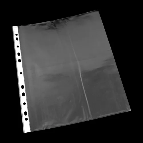 Miniatura 3 de uxcell Oficina de plástico en forma cuadrada archivo A4 papel protector hoja 0.0 in espesor 100pcs transparente
