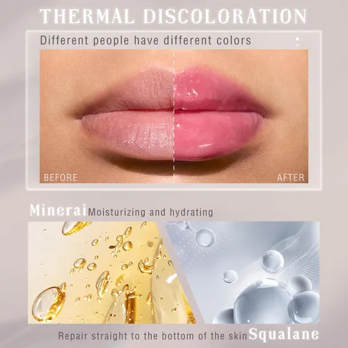Miniatura 4 de NewBang Rubor en barra que cambia de color para maquillaje de mejillas, rubor transparente que cambia de temperatura, rosa crema, rubor mágico