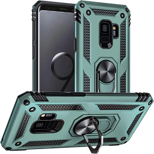Miniatura 12 de Funda para Samsung Galaxy S9, Galaxy S9, [grado militar de 16 pies a prueba de caídas], anillo a prueba de golpes para Samsung Galaxy S9, verde