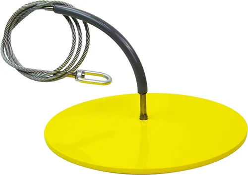 Miniatura 8 de Frontline Fall Protection DT602 Placa redonda de anclaje de 6 pulgadas con cable de 2 pies Cumple con OSHA y ANSI Punto de anclaje extraíble