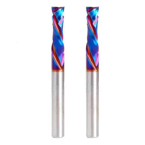 Miniatura 42 de Amana Tool Spektra Extreme Tool Life - Broca de router espiral de compresión CNC de carburo sólido, 46010-K, 3/8 D x 1-1/8 CH x 3/8 vástago x 3