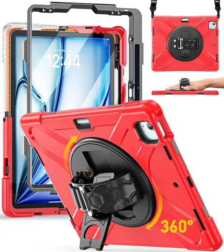 Miniatura 27 de BRAECN Funda para iPad Air de 11 pulgadas 2026 (M4) 2025 (M3) 2024 (M2), iPad Pro de 11 pulgadas (4ª/3ª/2ª/1ª) y Air 10.9 pulgadas (5ª/4ª) con Rosa